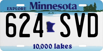 MN license plate 624SVD