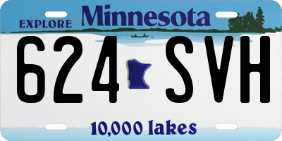 MN license plate 624SVH