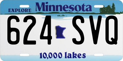 MN license plate 624SVQ