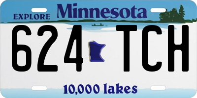 MN license plate 624TCH