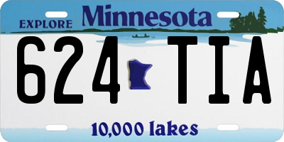 MN license plate 624TIA