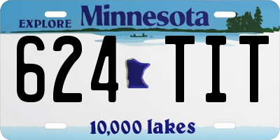 MN license plate 624TIT