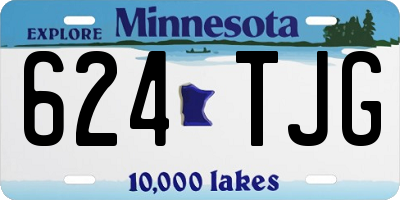 MN license plate 624TJG