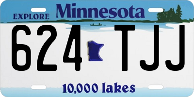 MN license plate 624TJJ