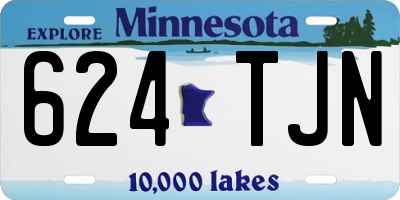 MN license plate 624TJN