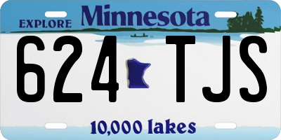 MN license plate 624TJS
