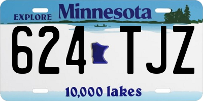 MN license plate 624TJZ