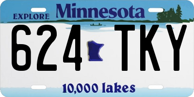 MN license plate 624TKY