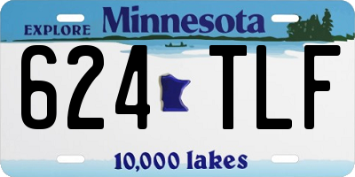 MN license plate 624TLF