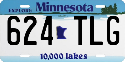 MN license plate 624TLG