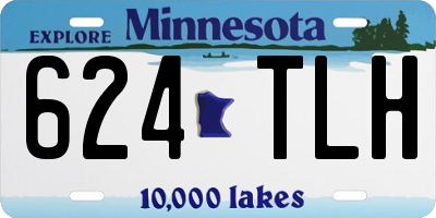 MN license plate 624TLH