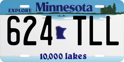 MN license plate 624TLL