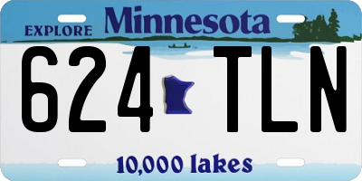 MN license plate 624TLN
