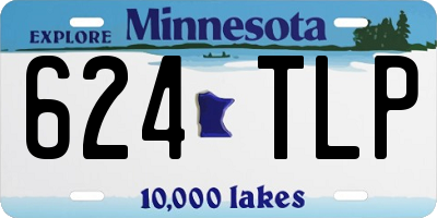MN license plate 624TLP