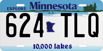 MN license plate 624TLQ