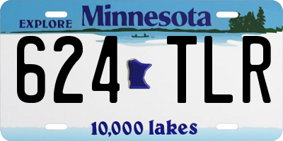 MN license plate 624TLR