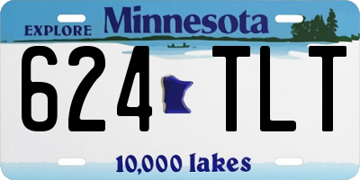MN license plate 624TLT