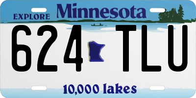 MN license plate 624TLU