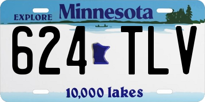 MN license plate 624TLV