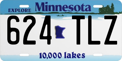 MN license plate 624TLZ