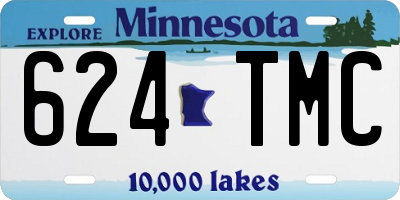 MN license plate 624TMC