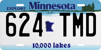 MN license plate 624TMD
