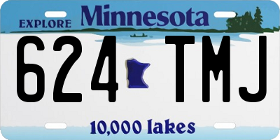 MN license plate 624TMJ