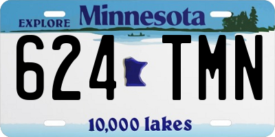 MN license plate 624TMN