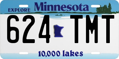 MN license plate 624TMT