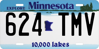 MN license plate 624TMV