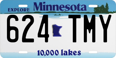 MN license plate 624TMY