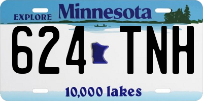 MN license plate 624TNH