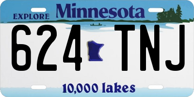 MN license plate 624TNJ
