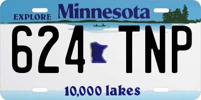 MN license plate 624TNP