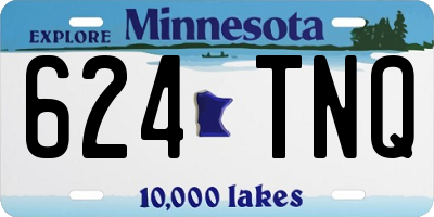 MN license plate 624TNQ