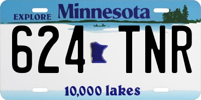 MN license plate 624TNR
