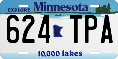 MN license plate 624TPA