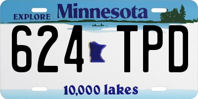 MN license plate 624TPD