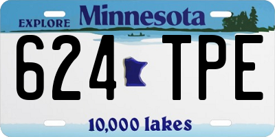 MN license plate 624TPE