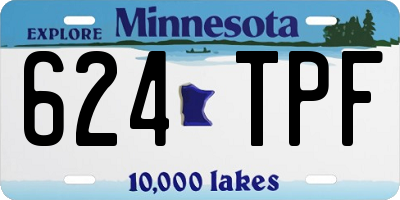 MN license plate 624TPF