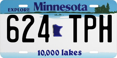 MN license plate 624TPH