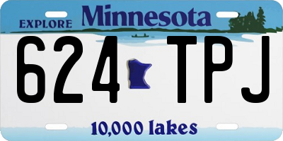 MN license plate 624TPJ