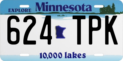 MN license plate 624TPK