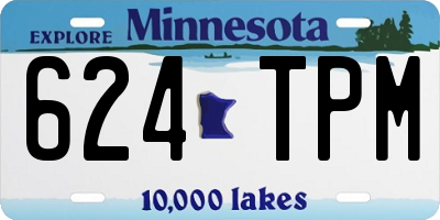 MN license plate 624TPM