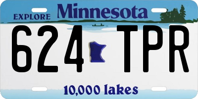 MN license plate 624TPR