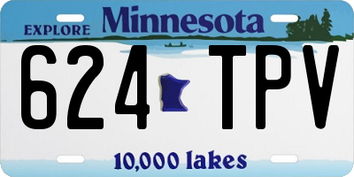 MN license plate 624TPV