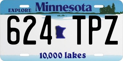 MN license plate 624TPZ