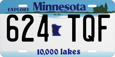 MN license plate 624TQF