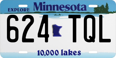 MN license plate 624TQL