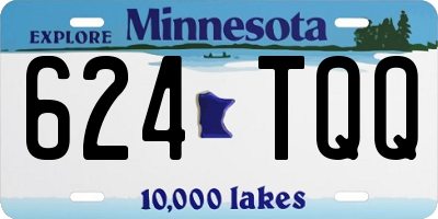 MN license plate 624TQQ